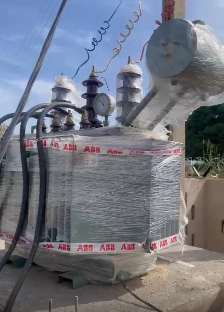 ABB transformer installed